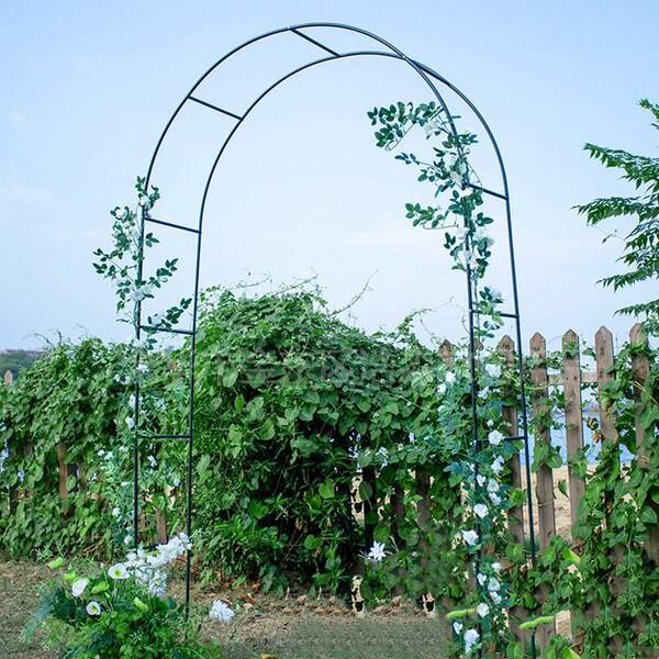 1pc Metal Flower Stand Arch, Wedding Decor Garden Rose Climbing Trellis Outdoor Patio