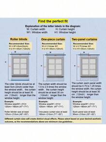 2 Peças Cortinas de Bordado Modernas com Canaleta para Vareta, Decoração de Janela para Quarto, Sala de Estar, Quarto de Bebê