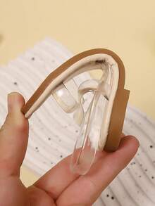 1 双橙色底透明带幼儿女孩男孩平底凉鞋，柔软 PU 材质圆头露趾防滑 TPR 鞋底轻便可爱罗马沙滩鞋，适合婴幼儿男孩女孩日常休闲、派对、海滩、春夏季 - 白色 - 查看 7