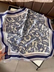 1 pezzo Sciarpa da donna a stampa paisley quadrata da 70cm, fascia per capelli per donne, bandana, accessorio di moda per decorazione, ideale per impreziosire il tuo look