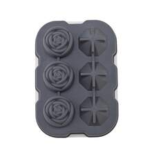 Ice Cube Tray - Rose Ice Cube Tray With Lid, 3-Cavity Silicone Rose Ice Cube Tray And 3 Diamond Ice Ball Maker, Easy Release Large Ice Cube Molds, Suitable For Chilling Cocktails, Whiskey, Tea - Multicolor - View 9