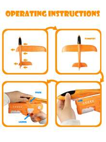 Foam Airplane Toy Set, Interactive Game For Boys Girls, Party, Camping, Outdoor Indoor, Children Gift