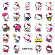 50PCS Funny Hello Kitty Anime Stickers Sanrio Decals DIY Motorcycle Travel Luggage Skateboard Classic Toy Cute Stickers, School Supplies,Back To School - Multicolor - View 4