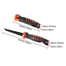 Keyhole Saw, 5 In Foldable Saw With Soft Grip Handle, Folding Drywall Saw With Triple Ground Teeth And Sharp Tip, For Drywall, Wood, PVC Pipes, Cement Board, Thin Sheets, Wall Panels - 5 In - View 9