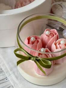 3D Tulip Silicone Mold - Floral Candle/Soap/Resin DIY Craft Kit - White - View 1