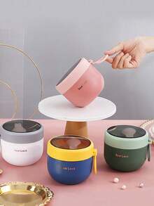 Oat Breakfast Cups, Yogurt Cups, Salad Cups, Bento Boxes, Waterproof Oat Containers, Portable Breakfast Containers, Reusable Large-Sized Breakfast Cups, Kitchen Accessories Are Ideal Choices For Home, School, Office Travel, And Outdoor Picnics, - Multicolor - View 3
