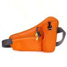 1 pieza Bolsa de botella de agua de nailon, Riñonera deportiva para exteriores, Bolsa deportiva multifuncional para teléfono, Bolsa de pecho ultra ligera y transpirable