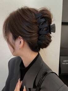 3个/1个大号10.5厘米/4.13英寸黑色、白色、棕色塑料发夹，时尚百搭，优雅别致，适合日常通勤、海滩、马尾辫、发髻、洗脸、化妆等场合，是时尚发饰、美发爪夹、优雅发夹的理想之选，适合休闲、夏季、度假和旅行。 - 彩色 - 查看 15