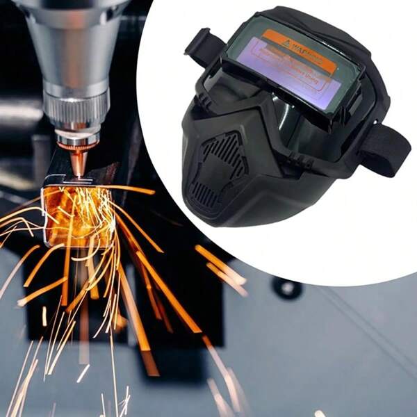 New Type Of Welding Face Mask With Automatic Dimming Welding Glasses For Argon Arc Welding. Welding Full Face Lightweight Protective Mask