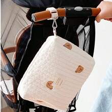 1 件婴儿户外奶瓶和尿布收纳袋，尿布袋收纳袋 - 便携式婴儿推车挂袋，可存放奶嘴、尿布、衣服和湿巾，可洗收纳袋，适合男孩和女孩，非常适合旅行、户外、婴儿洗礼和家庭礼物，婴儿尿布袋，用于在外出时存放奶瓶和尿布，婴儿洗礼家庭装饰礼物