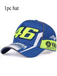 2 buc/1 buc Noua Modă Y2K Hard Top 46 Echipa de Curse Broderie 3D Motocicletă, Pistă de Curse, Pălărie de soare Sport Casual în Aer Liber, Șapcă de Baseball Reglabilă, Breloc, Potrivită pentru Bărbați și Femei, Purtare de Zi cu Zi în Toate Sezoanele
