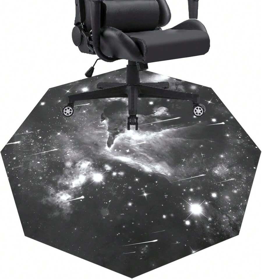 Chair Mat For Hardwood Floor Anti Slip Office Chair Mat For Carpet Desk Chair Mat Computer Chair Mat Floor Protector For Office Gaming Room, 4Ft, Octagon Grey - 4Ft_ - View 1