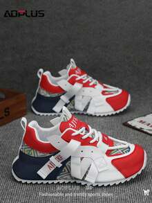 AoPlus Men's Must-Have Outdoor Adventure Sports Shoes - Slip-Resistant, Durable, Lightweight & Comfortable, All-Season Versatility For Unstoppable Exploration - Đỏ và xanh - Xem 2