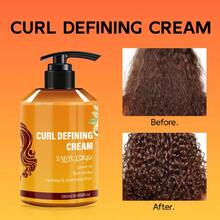 280ml Argan Oil Curl Defining Cream - Hydrating Styling Conditioner For All Hair Types | Enhances Shine, Boosts Volume | Ideal For Dry & Frizzy Hair (Frizz Control & Moisture Lock) - Orange - View 7