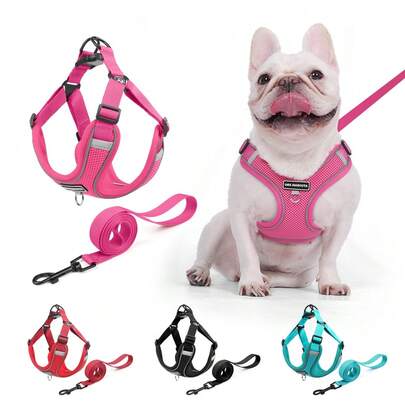 Pechera Arnés Ajustable Triangulo Perros Raza Chica Mediana