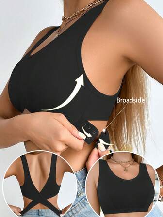Women's Minimalist Side Buckle Wireless Bra