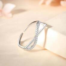 1 buc Inel pătrat geometric mic, design european unic, placat cu aur de 18K, cu zirconiu cubic, potrivit pentru femei, pentru a fi purtat zilnic, la petreceri, cadou de aniversare a nunții