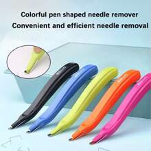 1pc Flat Staple Remover, Streamlined Design, Portable Magnetic Staple Extractor Tool Suitable For Office And School, School Supplies,Back To School