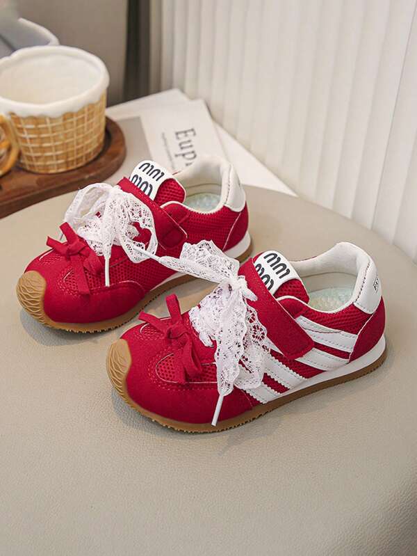 1 Pair Children's Autumn New Sports Shoes, Soft Bottom Non-Slip Fashionable Versatile Casual Canvas Shoes For Boys And Girls