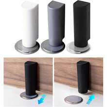 Fermo magnetico per porta, nuovo fermo per porta silenziato sul pavimento, supporto per lampada con design anti-calci, facile da installare, efficace per prevenire inciampi di bambini e anziani, fermo per porta resistente alla corrosione e antipolvere