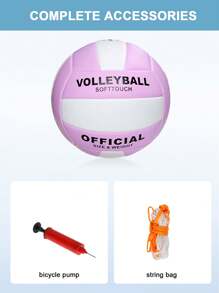 1pc Super Soft Official Size 5 Volleyball, Suitable For Outdoor/Indoor/Pool/Gym Training, High-Quality Volleyball Equipment, Durable & Stable, Waterproof For Beach Games & Training