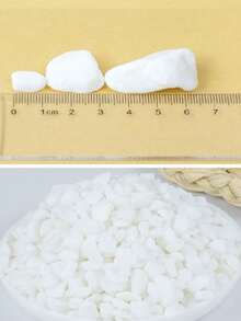 1pc 100g/300g/500g 0.4-0.6cm Ornamental Small Stones For Potted Plants, Natural Pebbles, Aquarium, Flower Pot, Water Plant Decor, Outdoor Garden Decorative Stones, White Pebbles - 0.3-0.6cm/0.12-0.24in - View 5