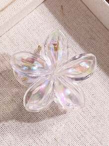 4 Stück Frauen Y2K Blumen-förmige Laser Meerjungfrau Haarclips, Große Größe: 8cm/3,15 Zoll, Rosa/Weiß/Blau/Gelb, leichtes Kunststoff Haarclips, modisch, vielseitig, elegant, minimalistisch, einfarbige Haaraccessoires geeignet für den täglichen Gebrauch, Lässig-Partys, Arbeitswegeverkehr, exklusive Haarstyling zum Hochbinden von Haaren, Dutt, Gesichtwaschen, Baden, Schminken und Kombinieren von Kleidung mit Accessoires, Kopfbedeckungen, Ornamente und Clips, Schul-Valentinstag Haarklammer Haarspangen Haargreifer Haarklammer