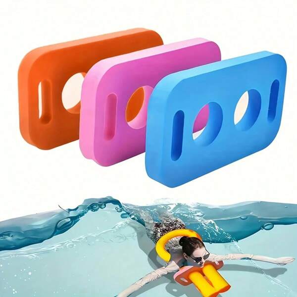 1 pieza Tabla de patada de espuma EVA con conector, herramienta de entrenamiento liviana y duradera con agujeros, adecuada para nadadores, artículos esenciales de playa, accesorios de playa, flotador de piscina
