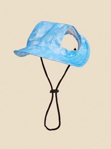 1pc High-Definition Digital Printed Pet Sun Hats, Adjustable Size Hats, Dog Sun Protection Hats, Teddy Dog Hats, Pet Supplies, Special Hats For Cats And Dogs, Multiple Colors Available