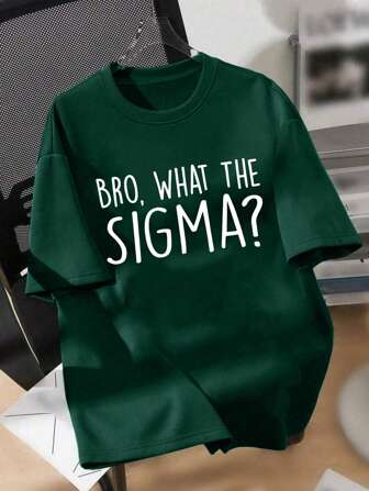 Boys' Cartoon Slogan Print Round Neck T-Shirt, Soft Casual Summer Tee