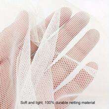 Mosquito Netting Curtain For Outdoor - Heavy-Duty Bug Proof Screen For Patio, Gazebo, Pergola - Easy Install, Weather-Resistant Semi-Transparent Mesh Curtains Keep Insects Out (Cord Not Included)