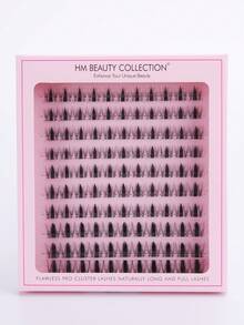 90 racimos de pestañas postizas naturales gruesas, adecuadas para principiantes para reutilizar, pestañas postizas de aspecto natural, extensiones de pestañas, naturales y plumosas, suaves y cómodas, largas y rizadas, ligeras y sin estrés, sueltas y convenientes, fáciles de aplicar