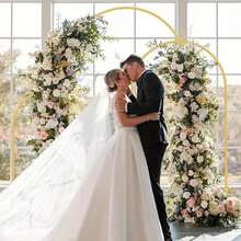 1 Set Balloon Rectangular Arch Stand, Metal Arch Kit For Birthday, Wedding, Bridal Shower, Graduation, Anniversary, Christening, Summer, Theme Party, Home Decor, Valentine, Halloween, Christmas,Christmas - Gold - View 6