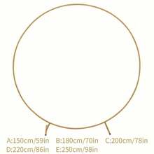 1set Round Golden Metal Balloon Arch Stand Kit, Suitable For Birthday, Wedding, Bridal Shower, Graduation, Anniversary, Christening, Summer, Theme Party, Home Decor, Valentine's Day, Halloween, Christmas, Thanksgiving,Christmas