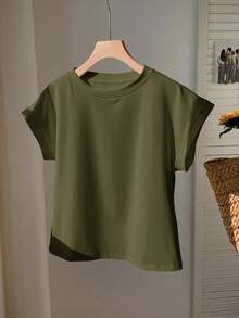 Women T-Shirts - Army Green - View 3