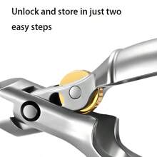 Nagelknipser für Senioren - Ergonomischer Metall-Schrägrand für einfache Maniküre und Pediküre