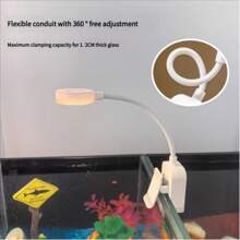1 pieza Luz de lectura, modelo con LED blanco a batería/modelo recargable, luz nocturna de lectura portátil con pinza, muy adecuada para mesilla de noche, estudio, lectura, oficina e iluminación complementaria