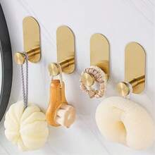 1 件浴室毛巾杆，免钻毛巾架，壁挂式浴室配件 - 彩色 - 查看 4