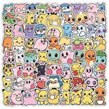 pokemon 100pcs Pikachu Anime Stickers For Kids, Notebook Tote Bag Skateboard Guitar Mobile Cartoon Stickers Children's Gift Toys, Student DIY Notebook Decoration Materials, Envelope Seal Stickers Bag Stickers, Suitable For School Office Supplies, Writing Stationery, Party Gifts, Back To School Gifts (Some Accessories Are Random