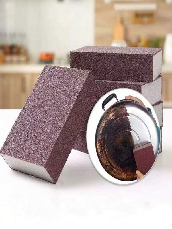 2 Magic Sponge Eraser Carborundum Removing Rust Cleaning Brush Descaling Clean Rub For
