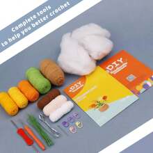 Conokata Crochet Kit For Beginners Adults And Kids Knitting Flower And Plant For Starter Lovers Learn How To With Step-By-Step Video Tutorial For DIY Kits