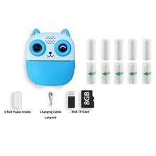 Digital Camera With Printing Function, Portable Multifunctional Photo Printer Camera With Rechargeable 18650 Lithium Battery - Creative Painting And Photography Gift - Multicolor - View 12