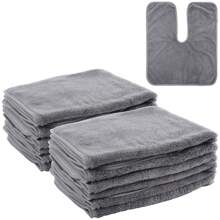 1 pièce Serviette de massage pour soins de la peau de salon de beauté en microfibre. Enveloppement facial personnalisé pour spa à domicile. Serviette d'enveloppement facial ESTHÉTICIENNE (gris foncé). Décoration de salle de bain à la maison, décoration d'automne, retour à l'école pour le salon de beauté et la salle de bain à la maison