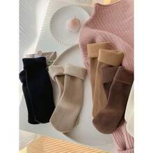 Kit 2,4,6,12,Pairs Women's Thick Flexible Thermal Winter Socks 35-40