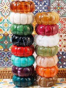 1pc Bohemian Colorful Elastic Bracelet, Perfect Gift For Women Beach Holiday Casual Party - Colorful Bracelets - View 8