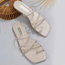 Women Flat Sandals - 金色 - 查看 1