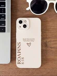 Funda para teléfono 1 unidad. Diseño minimalista con eslogan, grafiti y corazón. Funda suave antideslizante con airbag. Compatible con phone 1/12/13/14/15/16 Pro Max. 1 unidad. - Multicolor 4 - Ver 2
