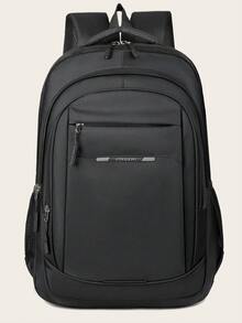 简约纯色大容量背包，带多个隔层，轻便旅行背包，非常适合毕业生、女生、新生、二年级学生、三年级学生、四年级学生、高中生、户外、旅行和返校、背包、轻便、便携、商务休闲、女生、女大学生、办公室、大学、初中、高中、工作、商务、通勤、体育场、运动、购物、度假