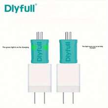 2个浮动双孔充电器和2个可充电电池组钓鱼电子鱼竿USB充电器带照明浮灯可充电CR425 LIR425 3.6V锂电池夜钓装备 - 彩色 - 查看 5