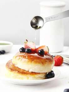 6 件套不锈钢量勺，厨房烘焙用量勺，精确食物测量 - 彩色 - 查看 4